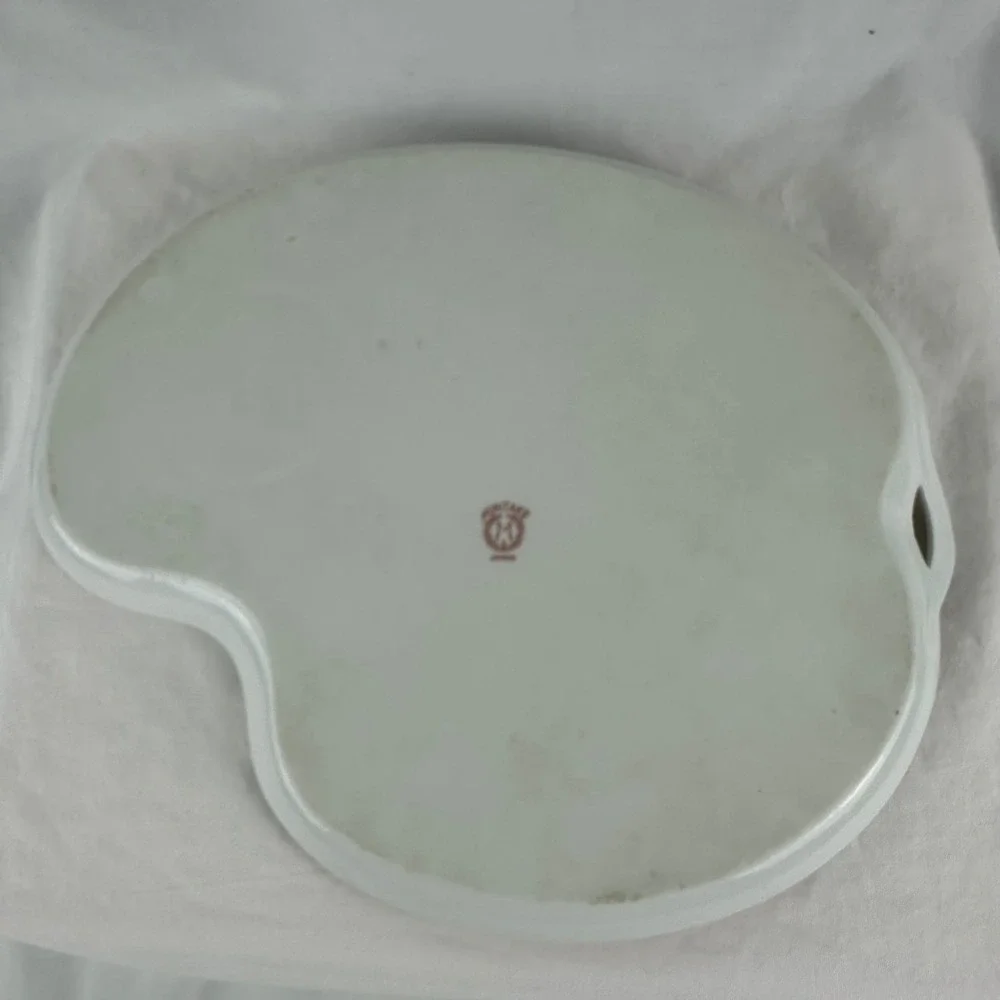Vintage Noritake Porcelain Snack Set Pink Cabbage Rose Morimura